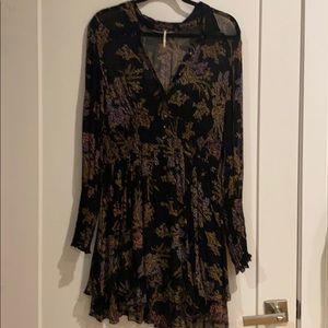 Free people printed mini dress